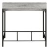 Computer Desk, Home Office, Standing, Storage Shelves, Laptop, Contemporary & Modern - Gray - Image 4
