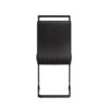 Modern Dining Chairs With High Back Upholstered Side And Metal Legs (Set of 2) - Black - Image 15