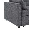 Sienna - Tufted Convertible Sleeper Sofa With Chaise - Gray - Image 10
