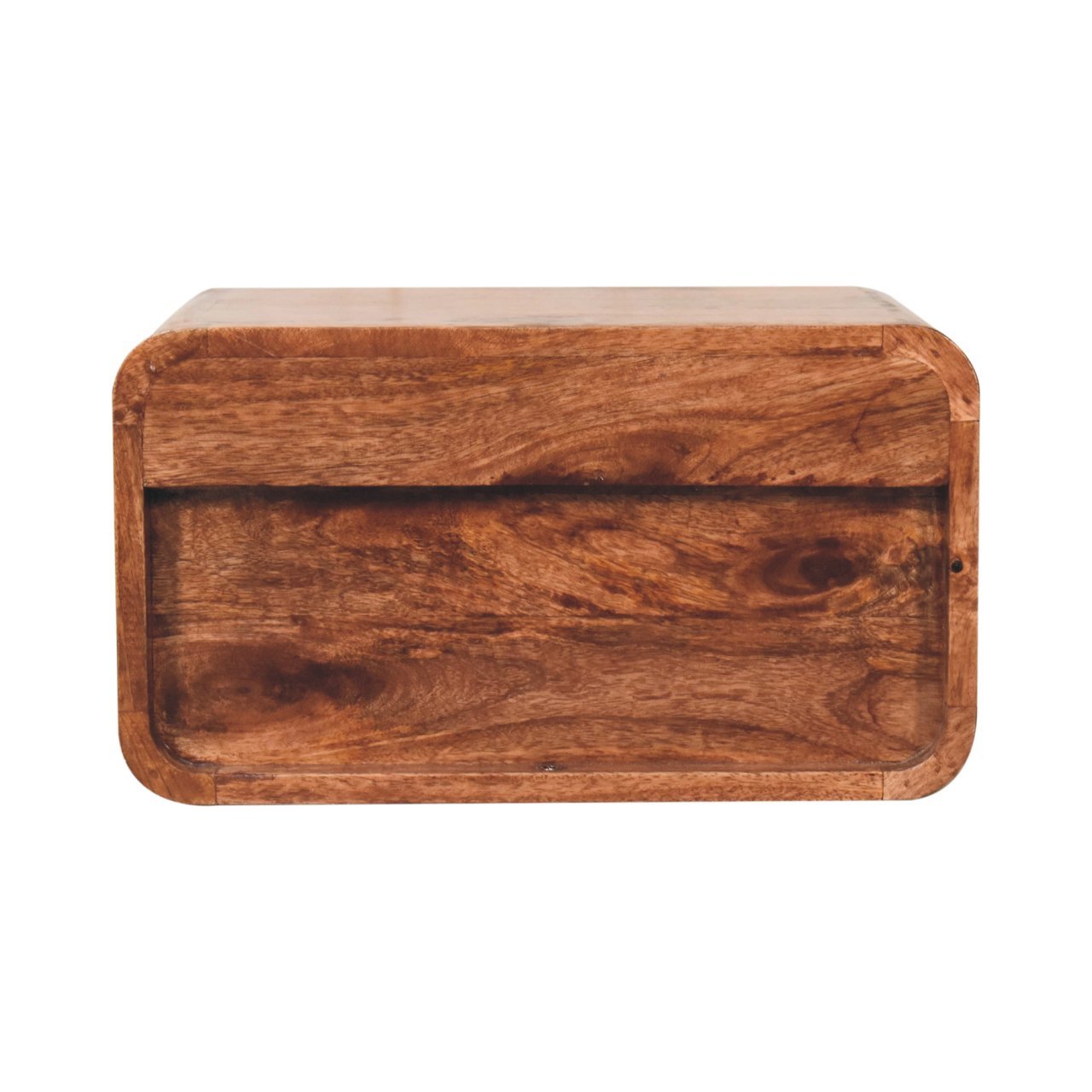 2 Drawer Floating Bedside Table - Caramel - Image 4