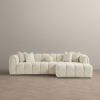 Beatrice - Modern Tufted Right Sectional Sofa - Ivory - Image 9