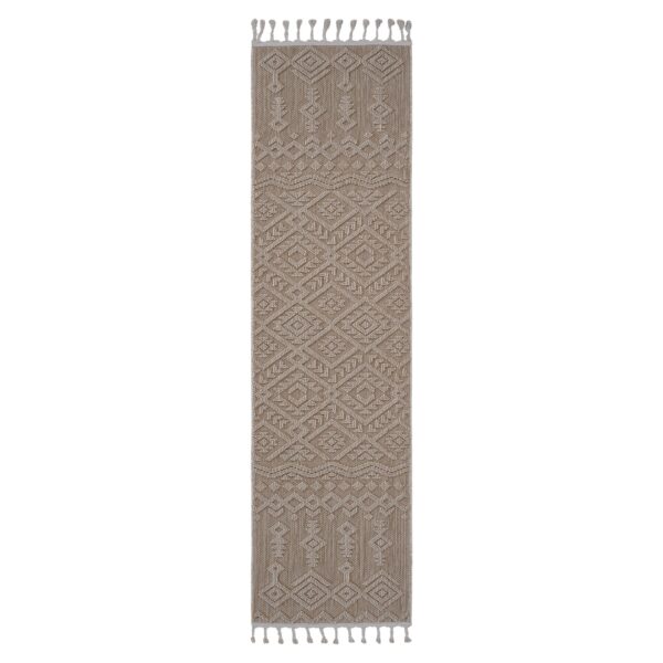 Guros - 2' X 8' Traditional Indoor / Outdoor Area Rug - Natural
