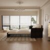 Queen Pull Out Sofa Bed, 3 In 1 Convertible Sleeper Tufted Sofa With 2 Soft Pillows - Beige - Image 7