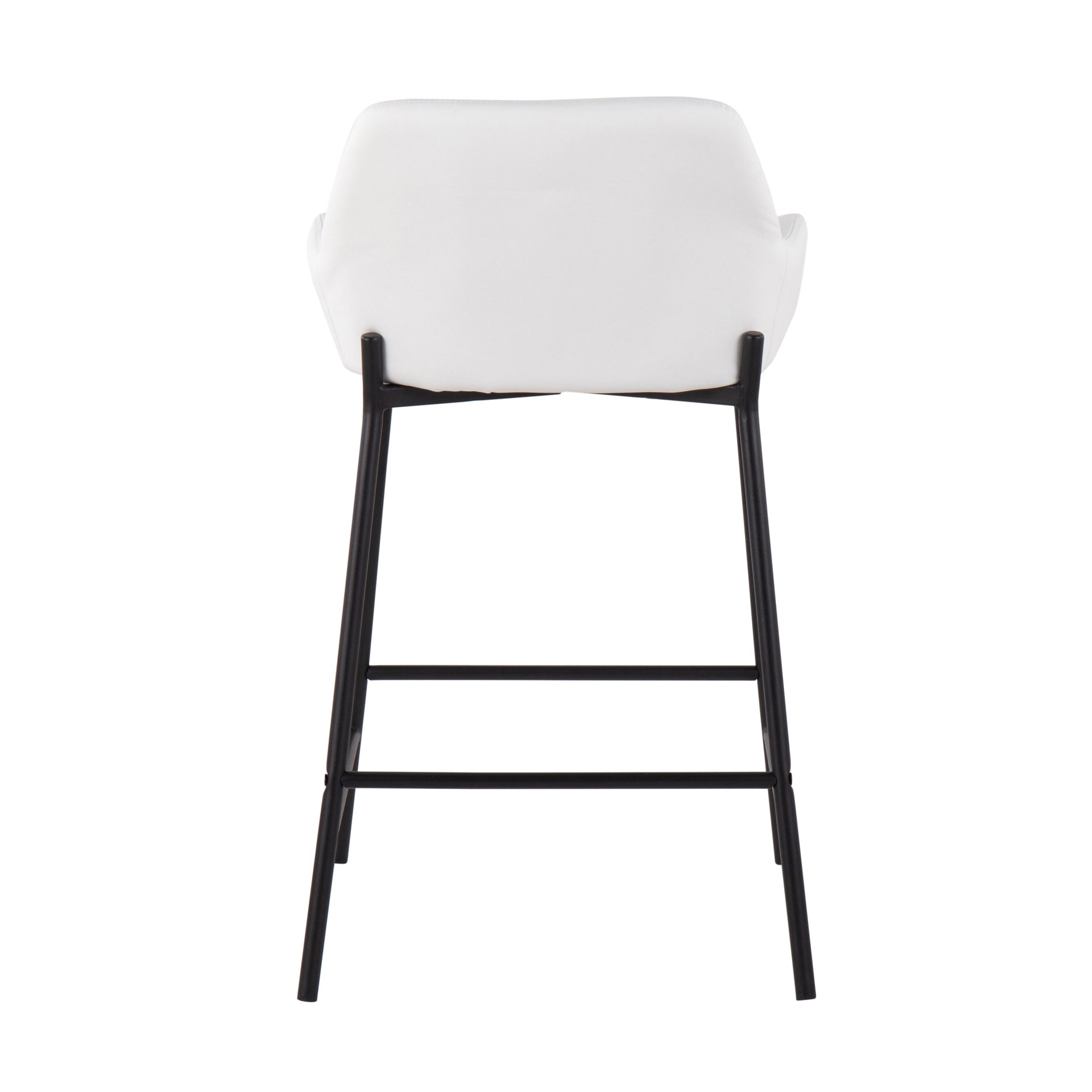 Daniella - Industrial, Fixed Height Counter Stool (Set of 2) - Black / White - Image 5