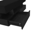 Lift Top Coffee Table With 2 Drawers, Multi Functional Lift Top Coffee Table With High Gloss Finish For Living Room - Black - Image 15