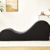 Solace - Chaise Lounge Chair Relaxation, Ergonomic Design With Soft Yet Firm High Density Foam Core, Removable Machinewashable Cover - Black - Image 11