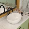Oval Vessel Bathroom Sink - White - Image 2