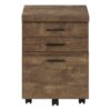 File Cabinet Rolling Mobile Storage Drawers Printer Stand For Office - Brown - Image 2