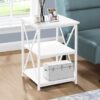 Accent Table, Side Contemporary And Modern - White - Image 12