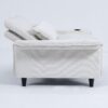 Letter Striped Multi Functional Sofa Bed With Adjustable Armrests And Backrests - Beige - Image 16