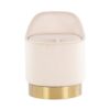 Marla - Contemporary / Glam Vanity Stool - Gold / Cream - Image 5