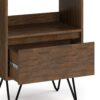 Chase - Tall Bookcase - Rustic Natural Aged Brown - Image 7