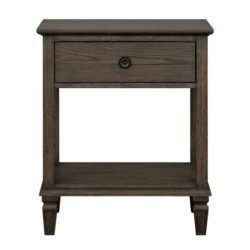 Victoria - Bedside Table With Drawer And Shelf - Brown
