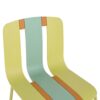 4 Piece Set Of Modern Striped Color Blocking Single Chairs Waterproof And Fade Resistant - Grain Yellow / Haze Green / Tropical Orange - Image 6