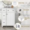 Bathroom Vanity Cabinet With Sink - White - Image 6
