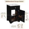 20" Bathroom Vanity With Sink, Soft Close Door, Adjustable Shelf - Black - Image 5