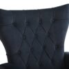Modern Accent Chair With Ottoman, Comfy Armchair For Living Room, Bedroom, Apartment, Office - Black - Image 9