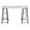 Computer Desk For Home Office, Laptop, Storage Shelves, Contemporary Versatile Placement - White - Image 4