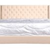 King Upholstered Transitional Bed - Beige - Image 3