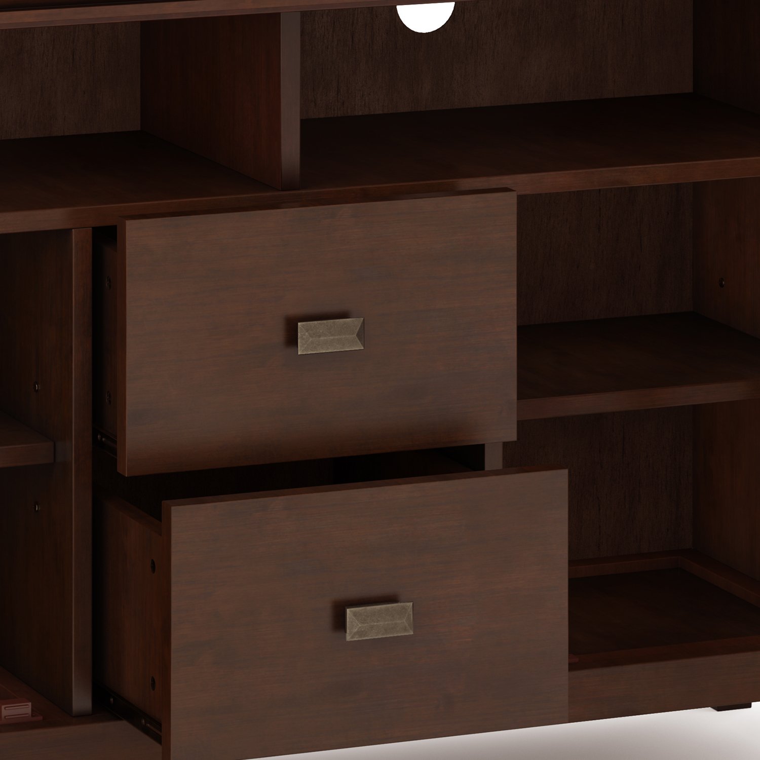 Artisan - TV Media Stand, Handcrafted - Russet Brown - Image 6