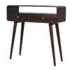 Curved Console Table - Walnut - Image 3