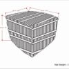 Safford - Square Woven Outdoor / Indoor Pouf - Black / White - Image 6