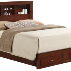 Full Storage Bed Transitional - Cherry