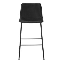 Office Chair, Bar Height, Standing, Computer Desk, Work, Leather Look, Contemporary, Modern - Black