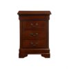 Louis Phillipe - 3 Drawer Nightstand - Cherry - Image 3