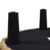 Yolanda - Round Upholstered Accent Ottoman - Navy Blue / Gold - Image 6