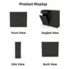 Double Tilt Out Trash Cabinet With Hideaway Drawer And Barn Door - Black - Image 9