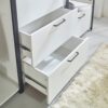 Fiona - Freestanding Walk In Wood Closet System, Metal Frame Melamine - White - Image 9