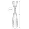Free Standing Coat Rack 5 Hooks For Entryway - Black - Image 4