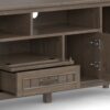 Lev - Handcrafted TV Media Stand - Smoky Brown - Image 5