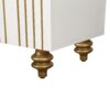 Modern Fluted Sideboard Buffet With Storage, Curve Element, 4 Doors With Adjustable Shelves - White - Image 7