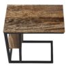 Accent Table, C - Shaped, Contemporary And Modern - Brown - Image 5