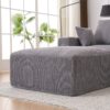 Modular Sectional Sofa With USB Charger And Petal Armrest - Gray - Image 17