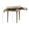 Vintage Storage Console Table With Elegant Farmhouse Charm - Reclaimed Wheat - Image 3