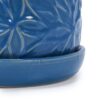 Ceramic Flowerpot, 7" Planter For Patio, Garden, Windowsill (Set of 2) - Antique Navy Blue - Image 9