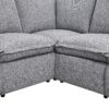 Power Recliner Chair Home Theater Seating Soft Chair With USB Port For Living Room, Bedroom, Theater Room - Gray - Image 18