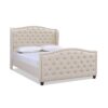 Marcella - Queen Upholstered Shelter Headboard Bed Set - Sky Neutral Beige - Image 12
