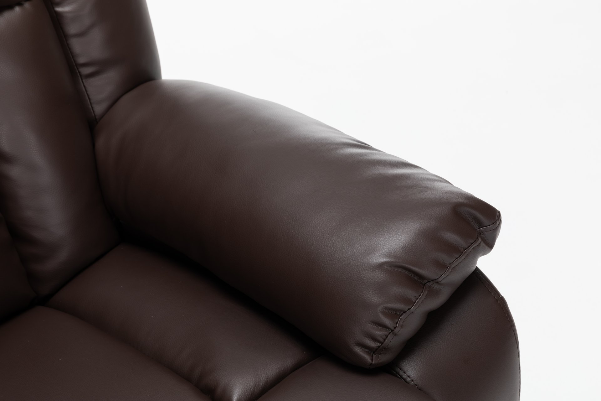 Electric Power Massage Recliner Chair - Dark Brown - Image 18