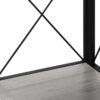 Bookshelf, Bookcase, Etagere, Corner, 4 Tier, Office, Contemporary & Modern - Gray - Image 6