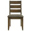 Dining Chair With Ladder Back Design (Set of 2) - Brown - Image 4