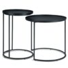 Monet - Metal 2 Piece Nesting Table - Black - Image 3
