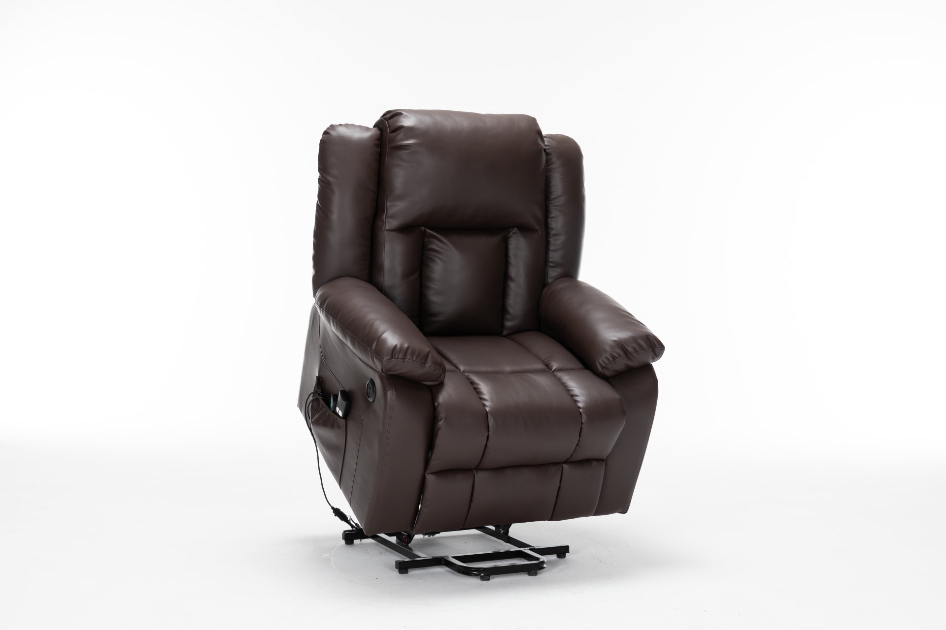 Electric Power Massage Recliner Chair - Dark Brown - Image 8