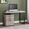 Computer Desk For Home Office, Laptop, Left, Right Set - Up, Storage Drawers - Taupe - Image 11