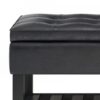 Cosmopolitan - Storage Ottoman Bench With Open Bottom - Distressed Black - Image 6