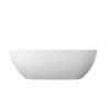 68.9" Freestanding Solid Surface Soaking Bathtub For Bathroom - Matte White - Image 2