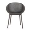 2 Piece Durable Single Chair With Mesh Hollow Out Design - Warm Gray - Image 6
